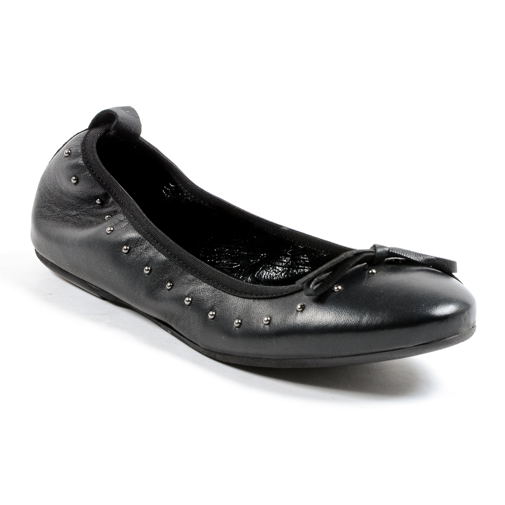 Andrew Charles Womens Soft Ballerina Black ALICIA