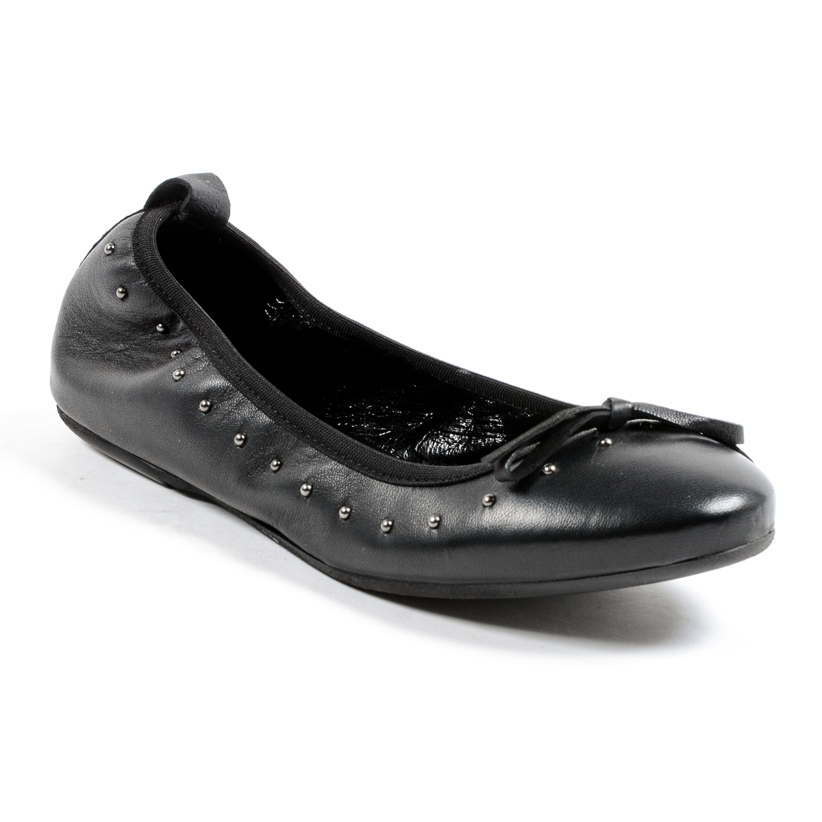 Andrew Charles Womens Soft Ballerina Black ALICIA
