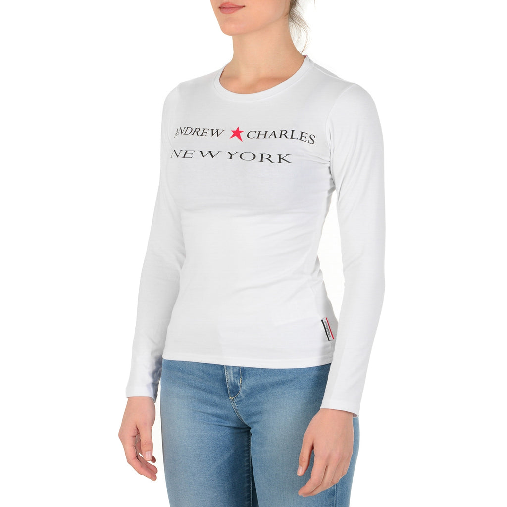 Camiseta de manga larga para mujer Andrew Charles By Andy Hilfiger TS602 031002 FENIX WHITE 003