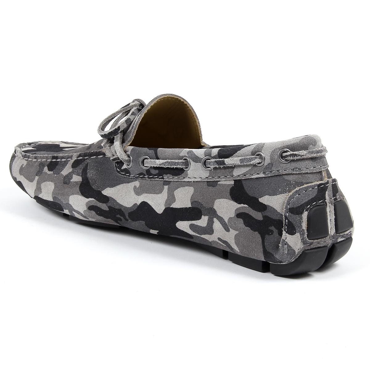 Mocasines V 1969 Italia para hombre, color gris, ADAM
