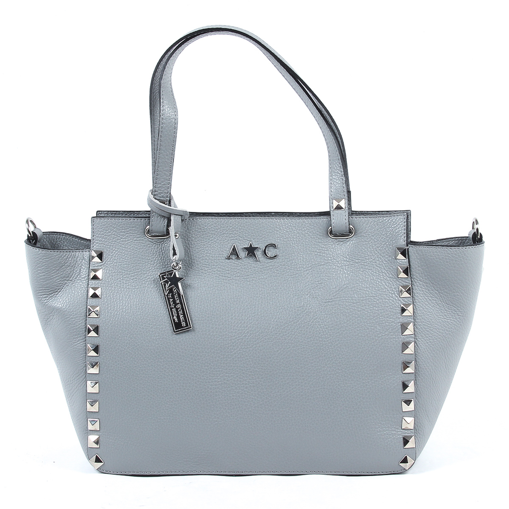 Andrew Charles Womens Handbag Grey JASMIN
