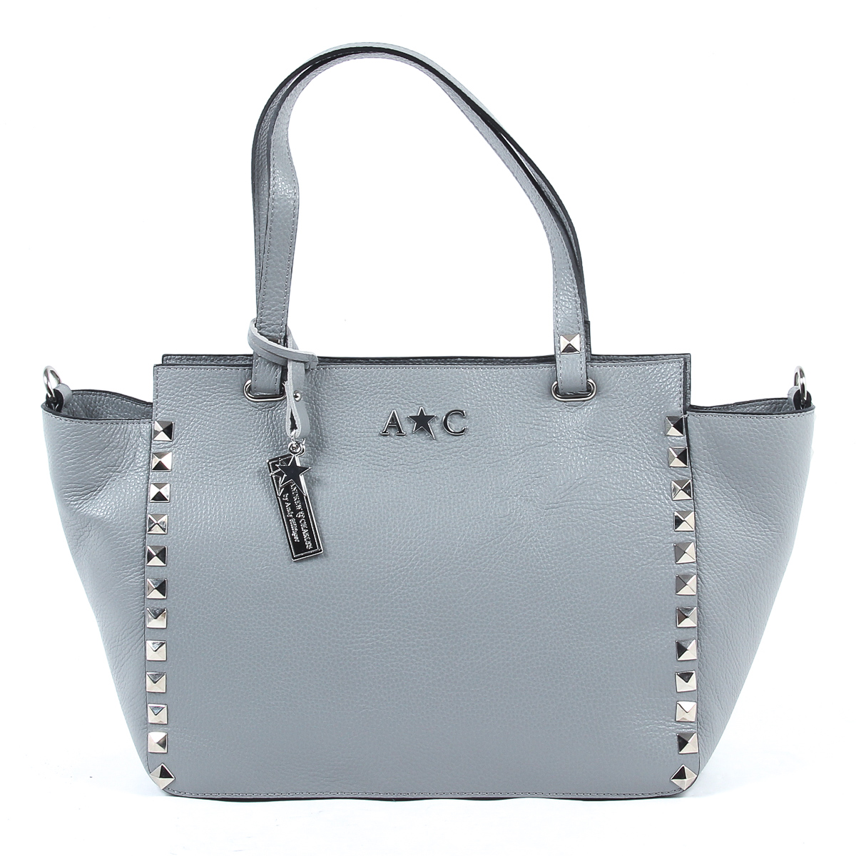 Andrew Charles Womens Handbag Grey JASMIN