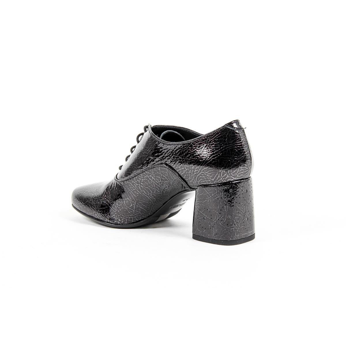 V 1969 Italia - Zapato Oxford de tacón para mujer B2461 CRASH NERO