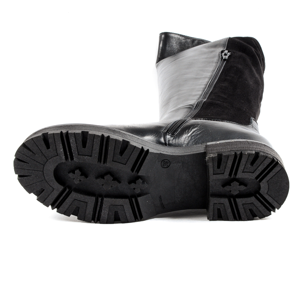 Andrew Charles Womens High Boot Black PAT