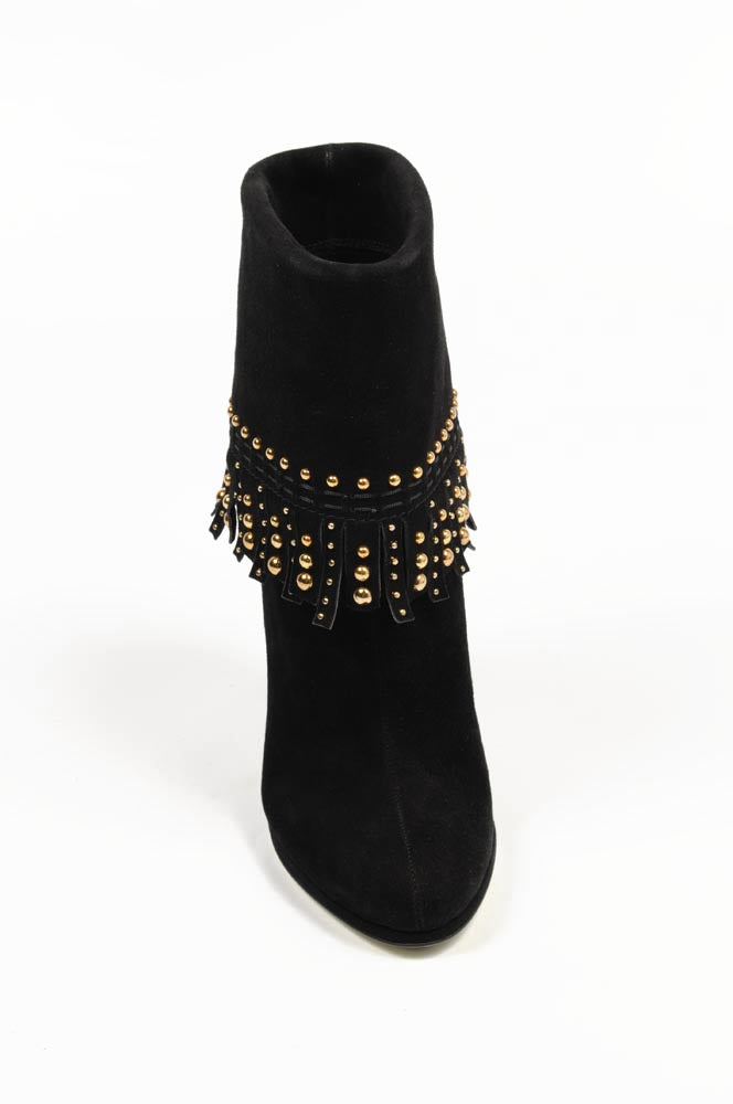 Botín de mujer Sebastian Milano S3982 CAMOSCIO ML NERO