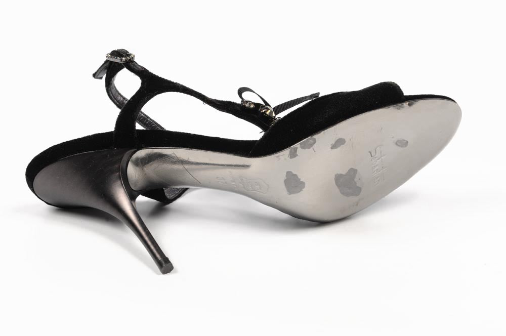 Sandalia de mujer Sebastian Milano 2454 VELLUTO NERO(VE)