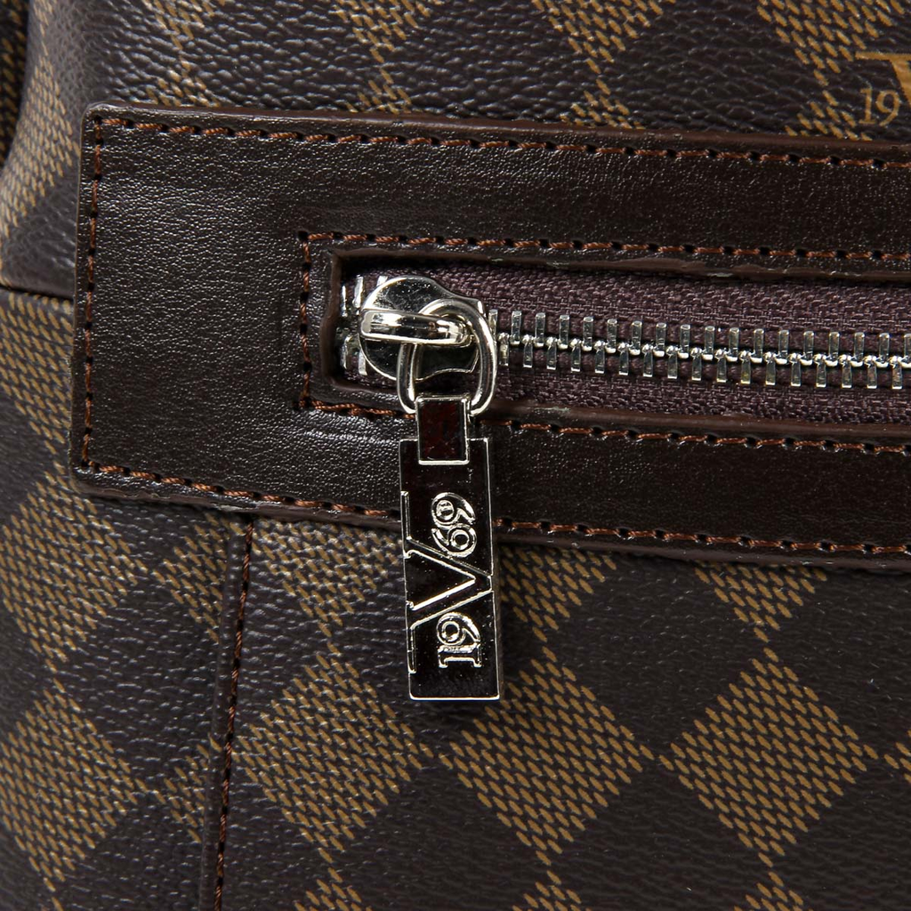 Mochila de moda para hombre V 1969 Italia V1969016 CAFÉ CAFÉ