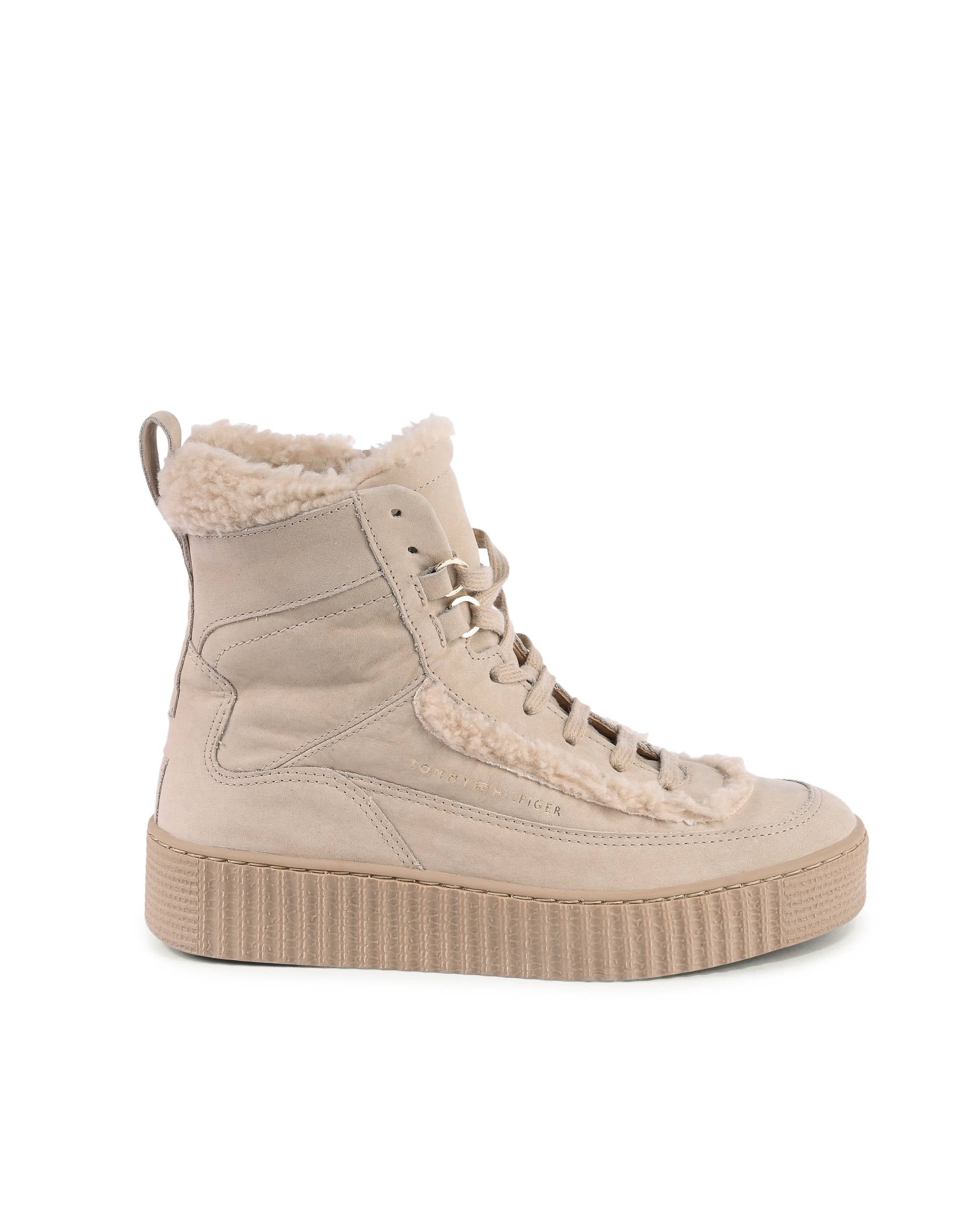 Botas Tommy Hilfiger para mujer BEIGE FW0FW07503ABO