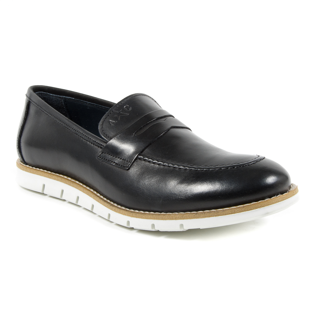 Mocasines Andrew Charles para hombre, color negro, SEAN
