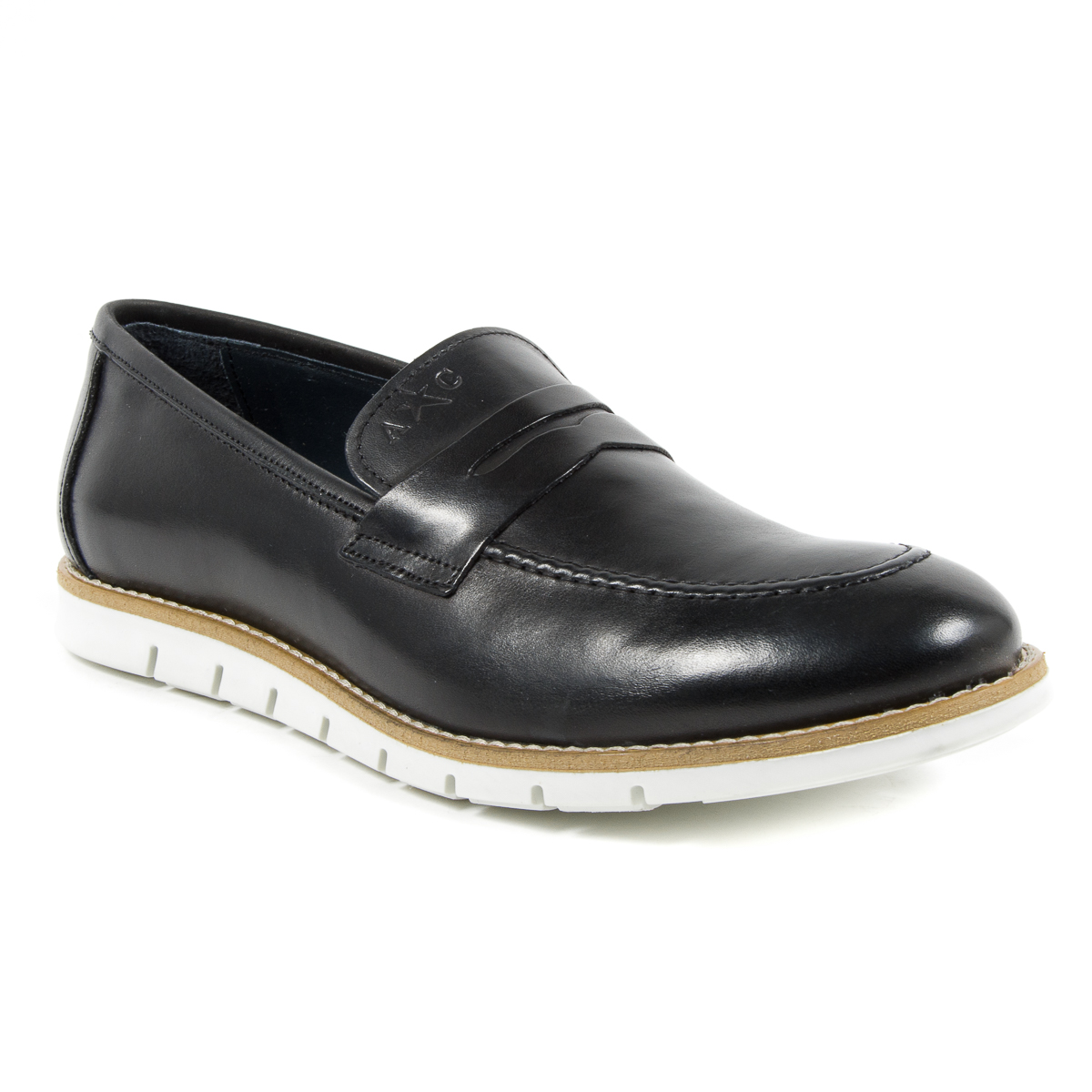 Mocasines Andrew Charles para hombre, color negro, SEAN