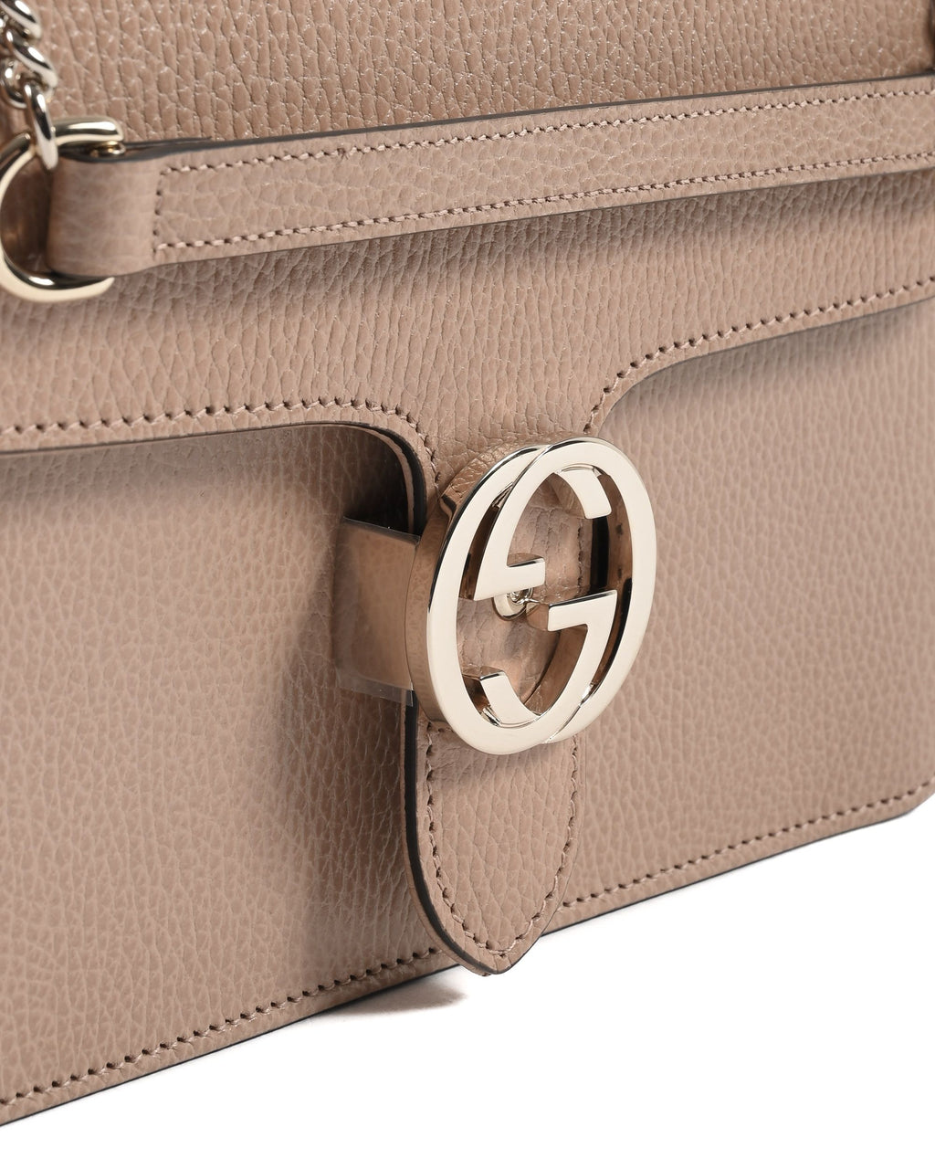 Gucci Interlocking Leather bag with chain 510303 CAO0G 2754