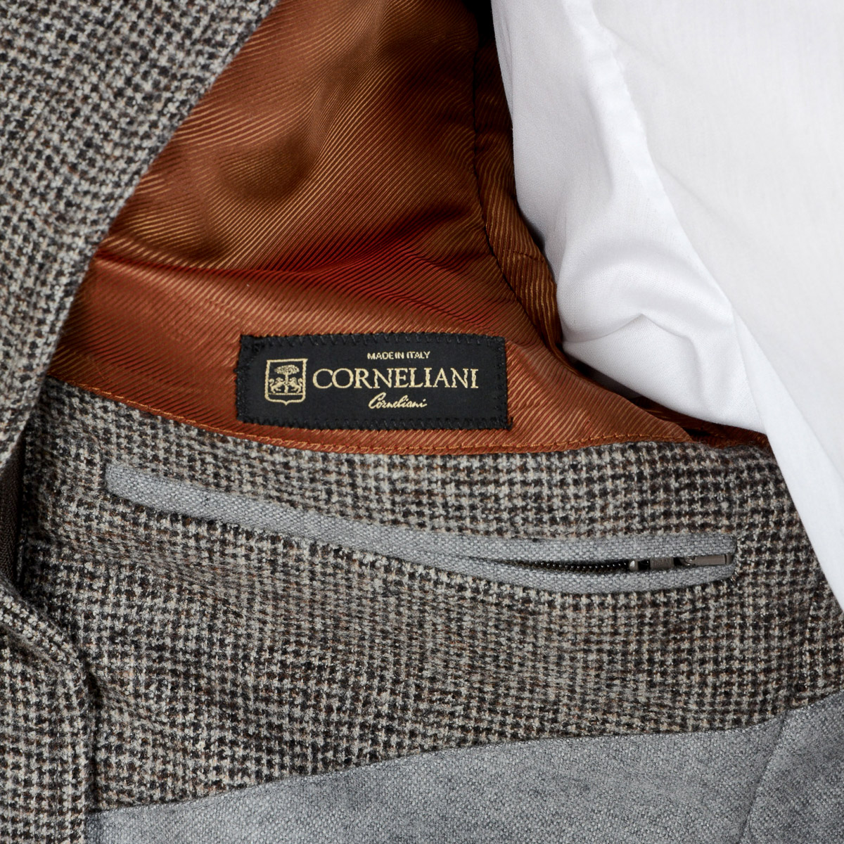 Corneliani Mens Jacket Long Sleeves Grey