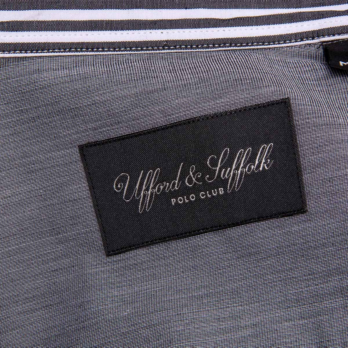 Camisa de hombre del Ufford & Suffolk Polo Club USC02 B2 NERO