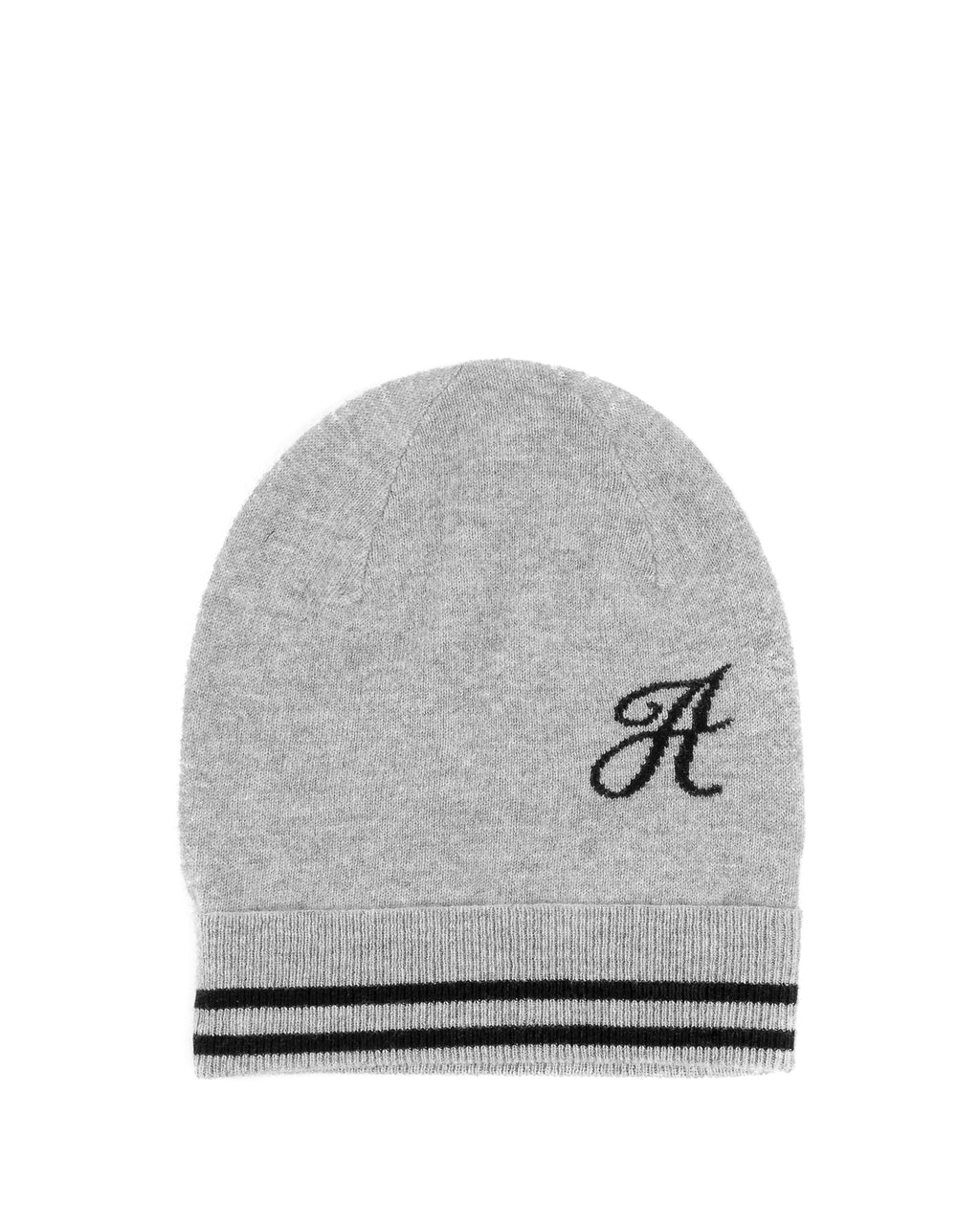 Gorro de cachemira con monograma - Gris