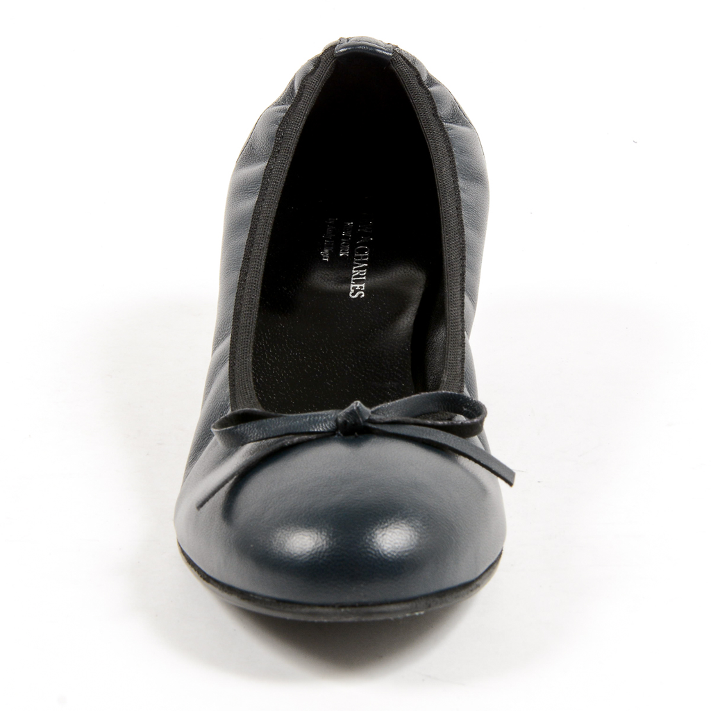 Andrew Charles Womens Ballerina Dark Blue NICKI