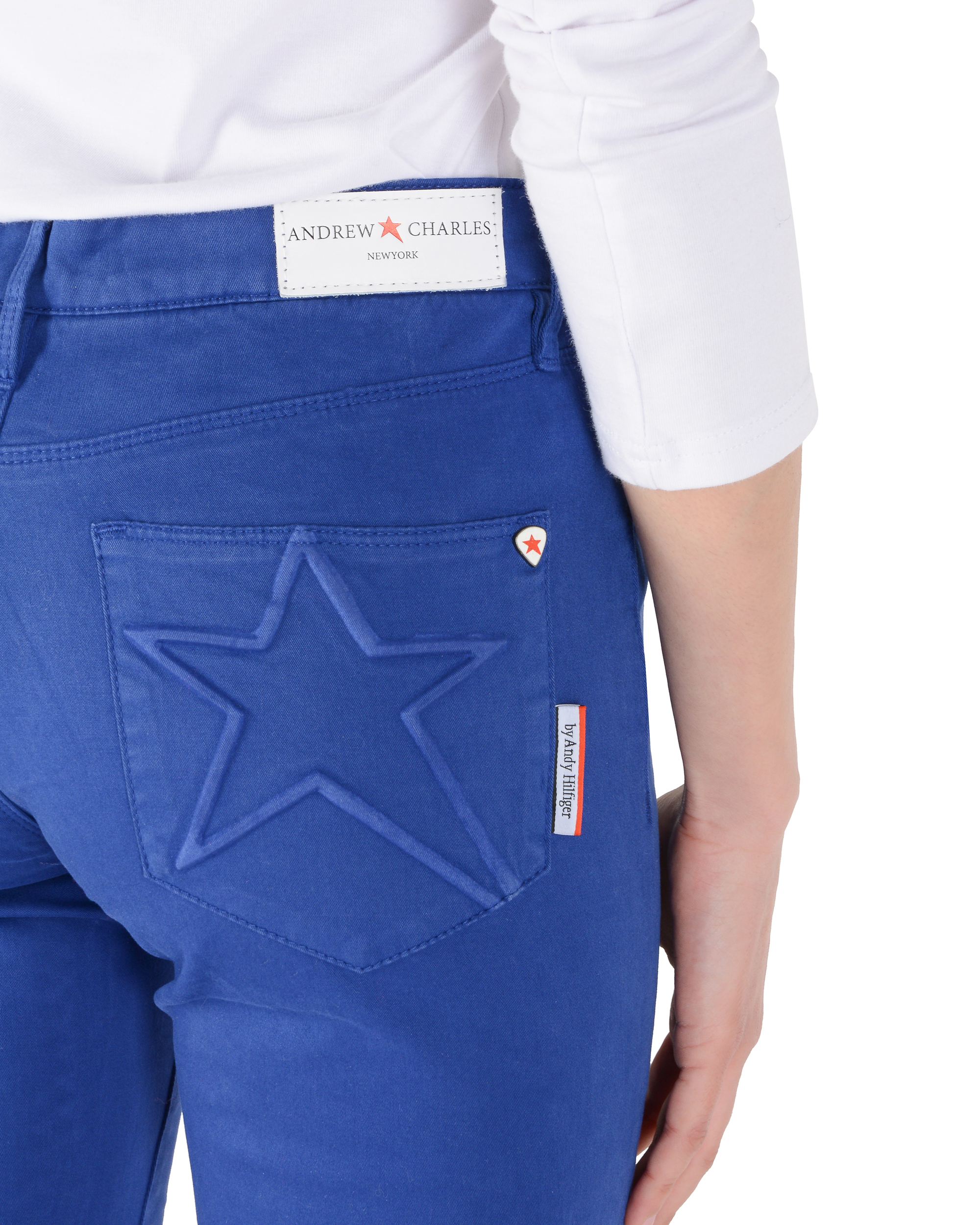 Andrew Charles Womens Trousers Slim Fit CLAIRE BLUE