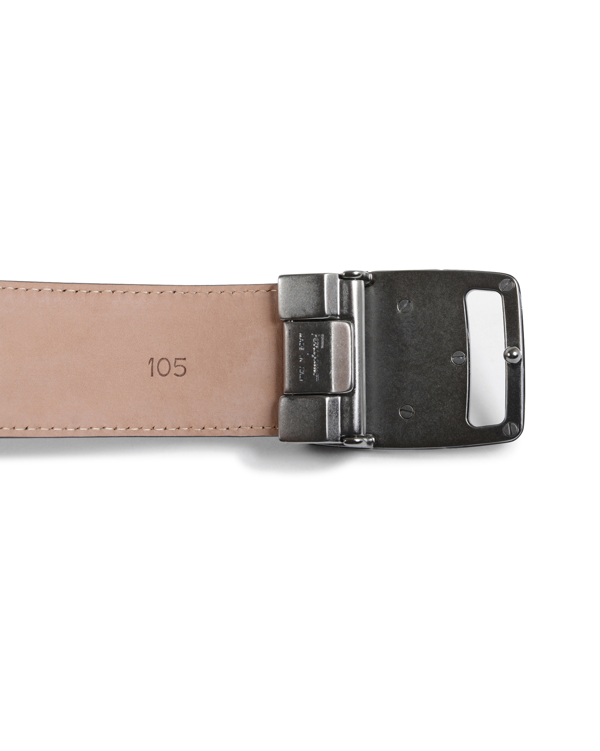 Cinturón ajustable Salvatore Ferragamo para hombre, negro, 679775 697074