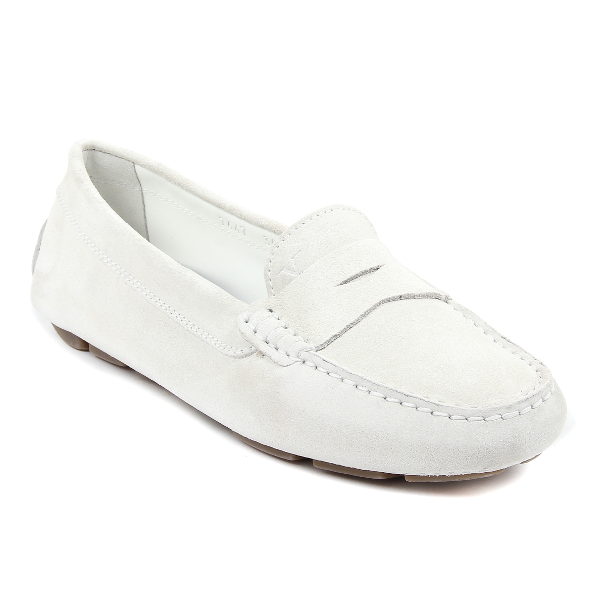 Mocasines V 1969 Italia para mujer, color blanco, AMALFI