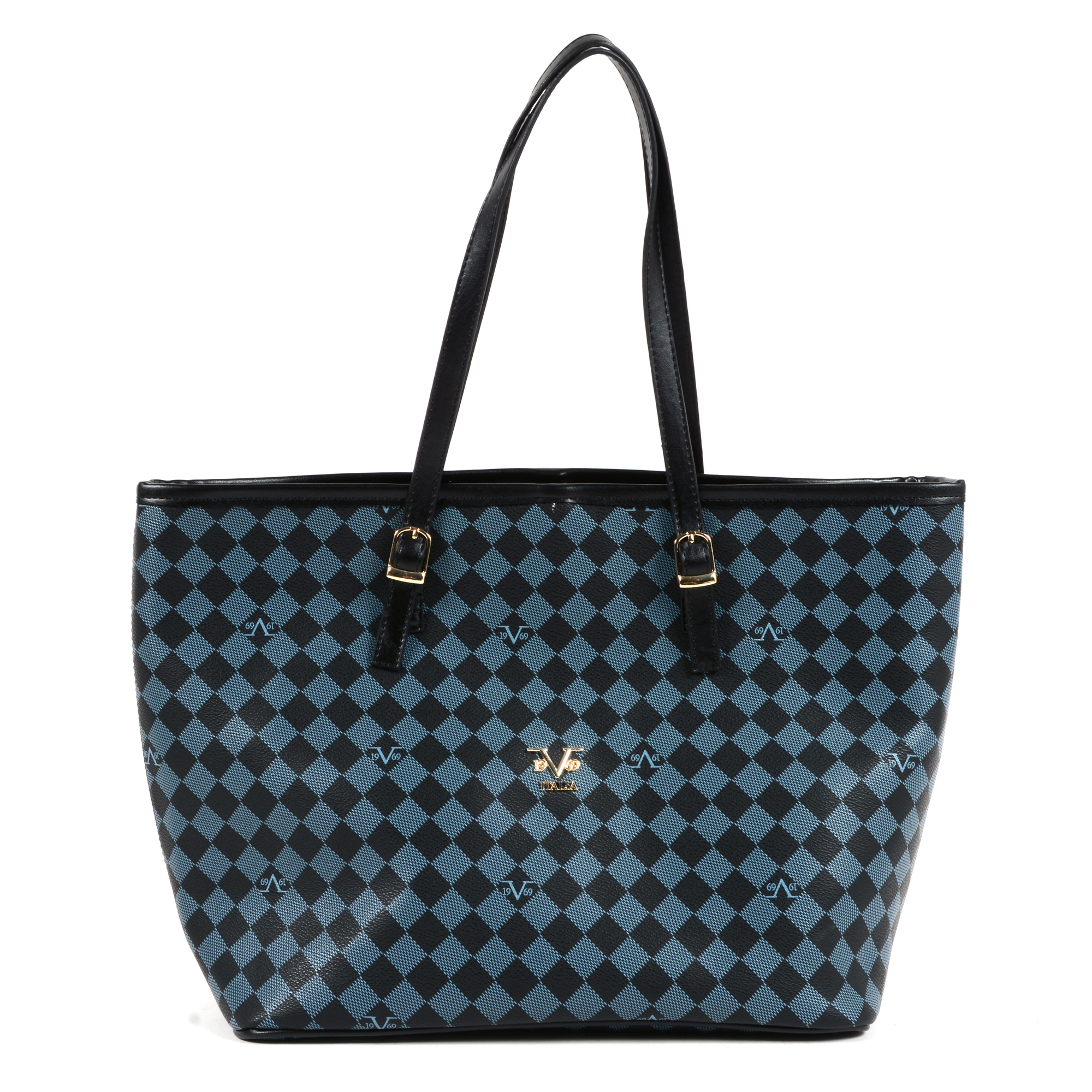 V 1969 Italia Womens Handbag Blue MANILA