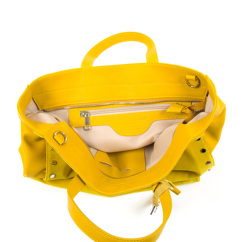 Bolso de mano para mujer Andrew Charles amarillo JENNER