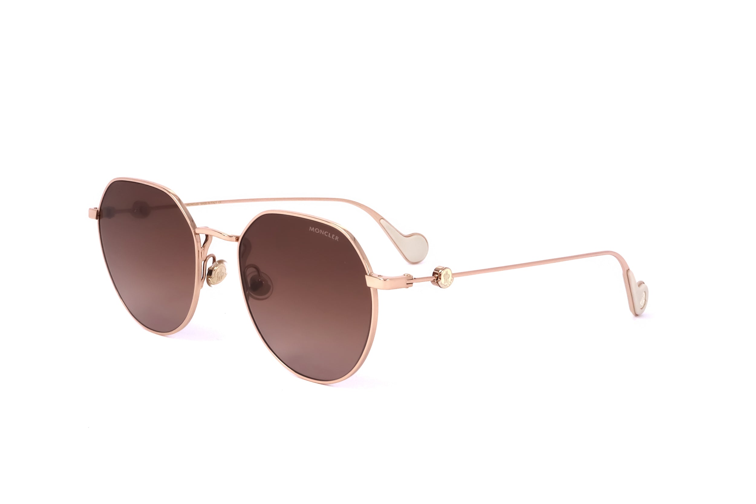 Gafas de sol Moncler para mujer ML0156 K 28F 56 20 145 ORO ROSA BRILLANTE