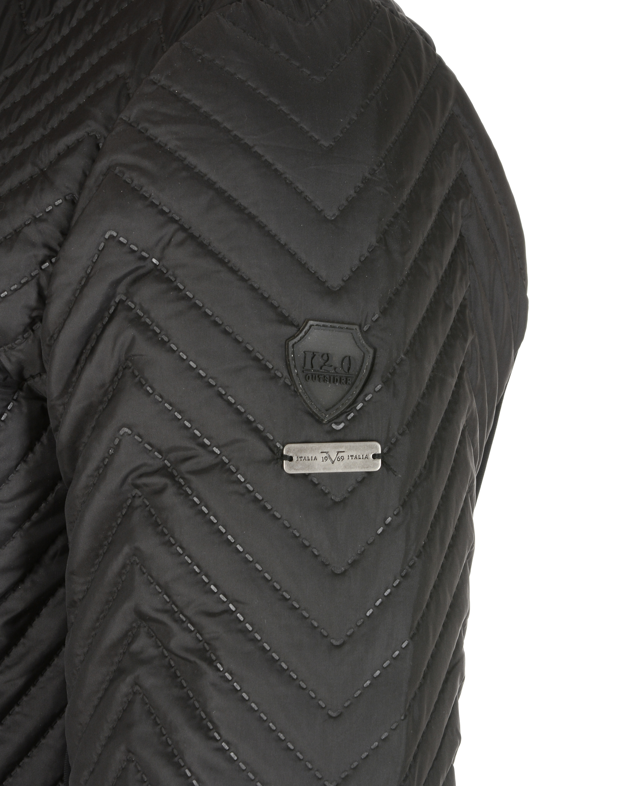 19V69 Italia Chaqueta para hombre Negra BRIAN BLACK