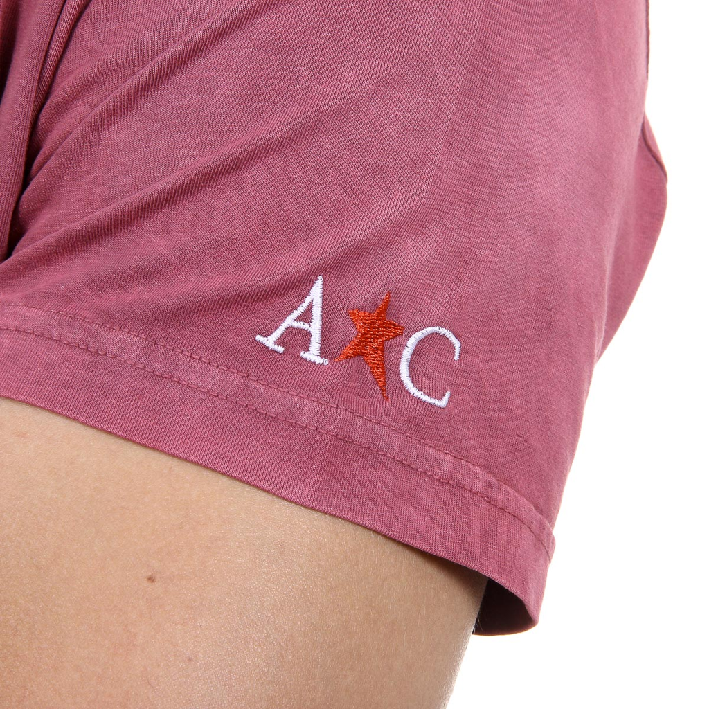 Andrew Charles Mens T-Shirt Short Sleeves V-Neck Bordeaux ELI
