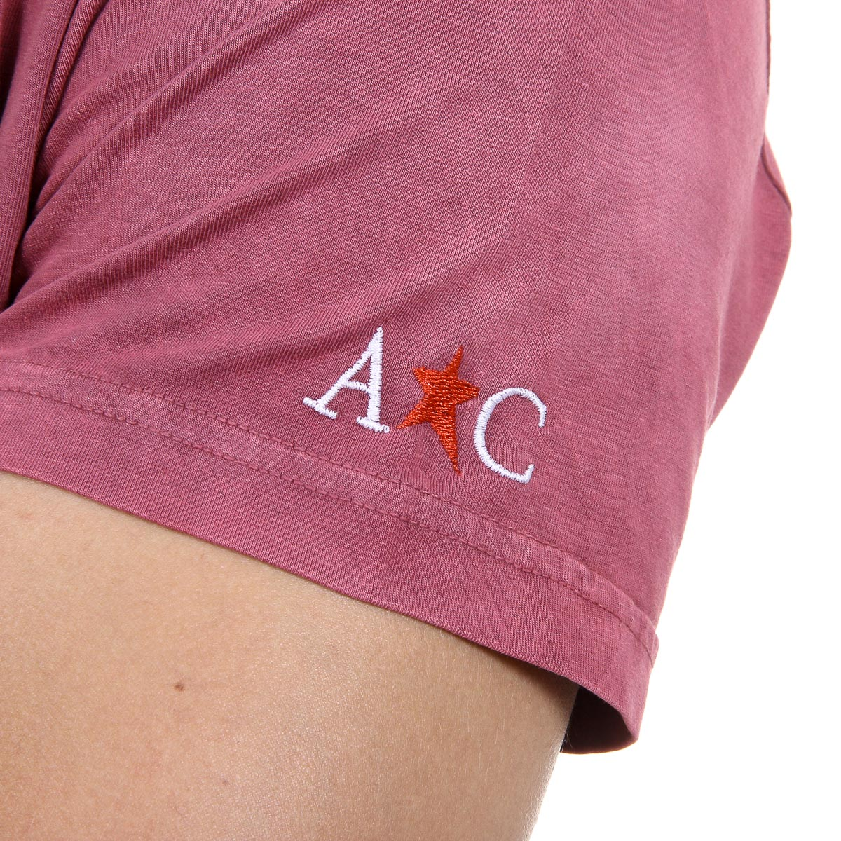Andrew Charles Mens T-Shirt Short Sleeves V-Neck Bordeaux ELI