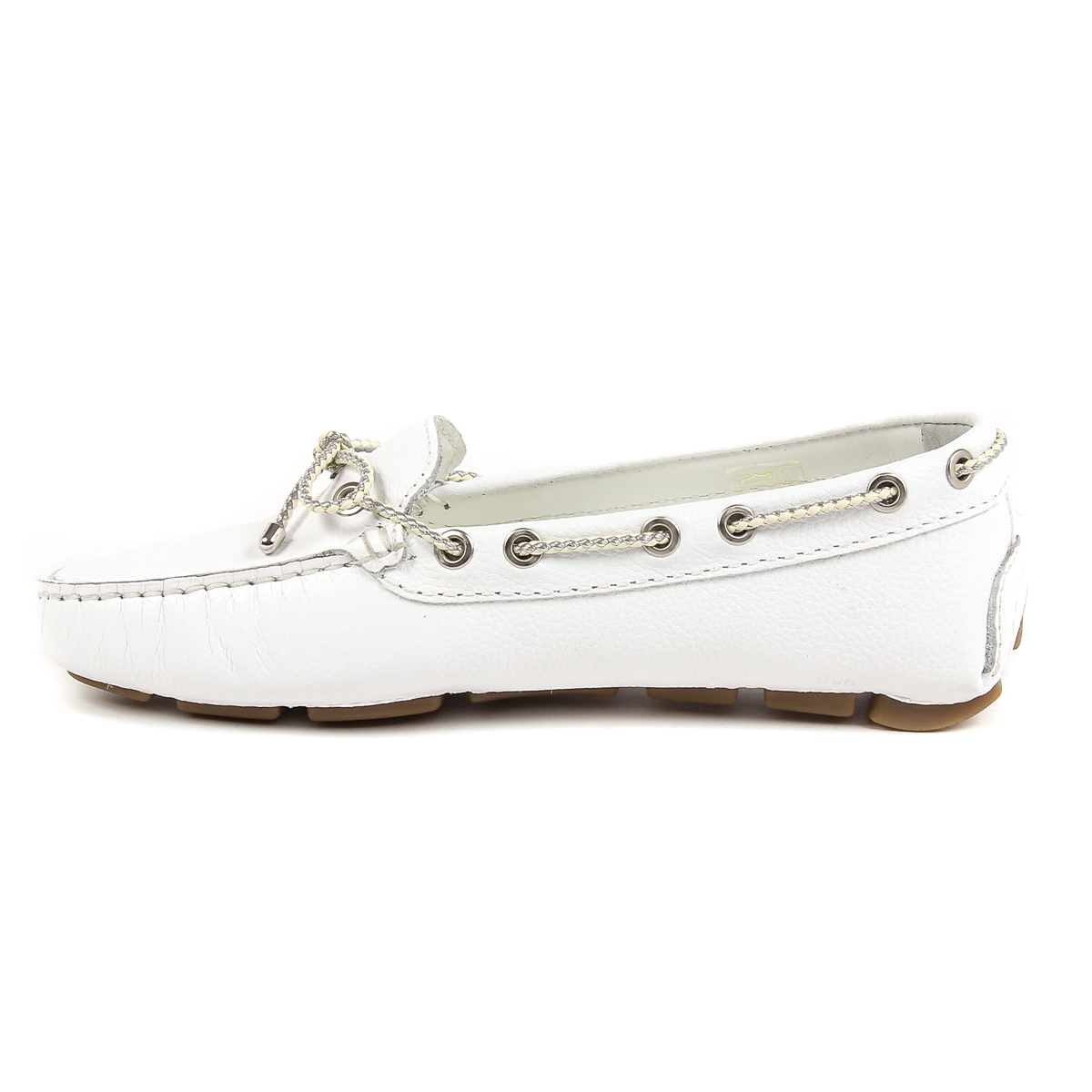 Mocasín V 1969 Italia para mujer blanco EMILIA