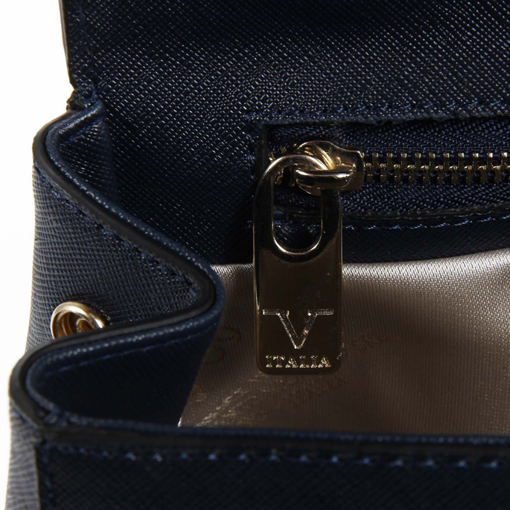Bolso de mano para mujer V 1969 Italia VE09 AZUL MARINO