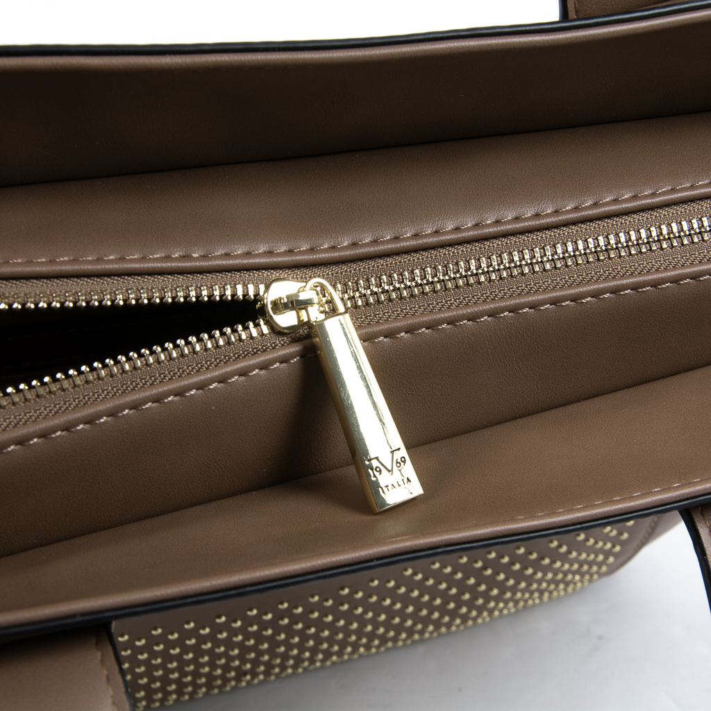 Bolso de mano para mujer V 1969 Italia marrón VERONICA