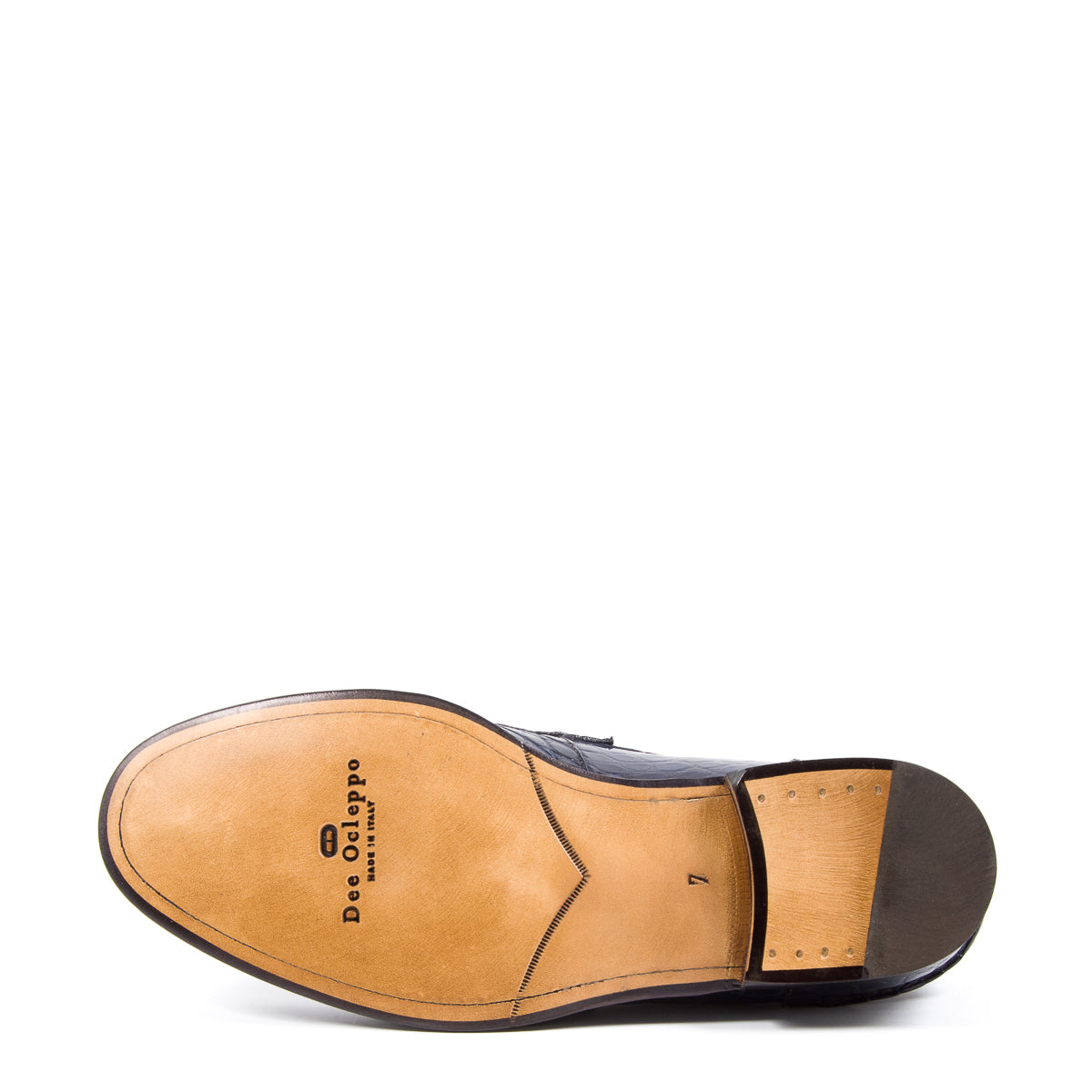 Mocasín de piel de cocodrilo de lujo