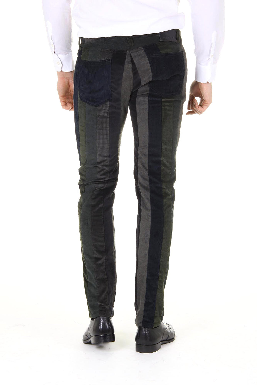 Pantalones Dolce & Gabbana para hombre Stretch 16 Mixed Velvet Patchwork G4P4CX G9V40 S9000