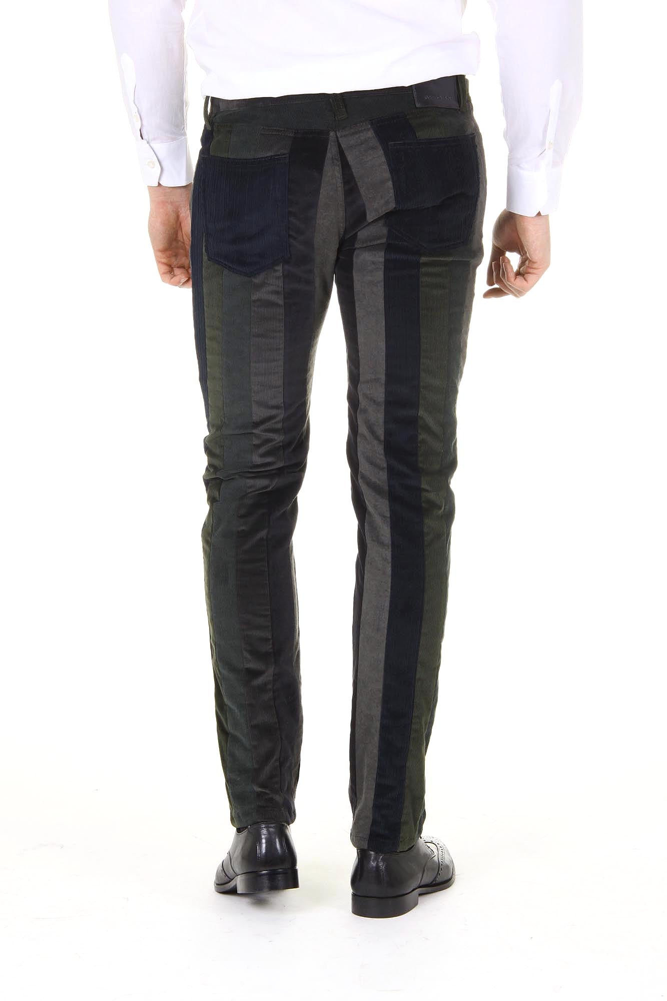 Pantalones Dolce & Gabbana para hombre Stretch 16 Mixed Velvet Patchwork G4P4CX G9V40 S9000