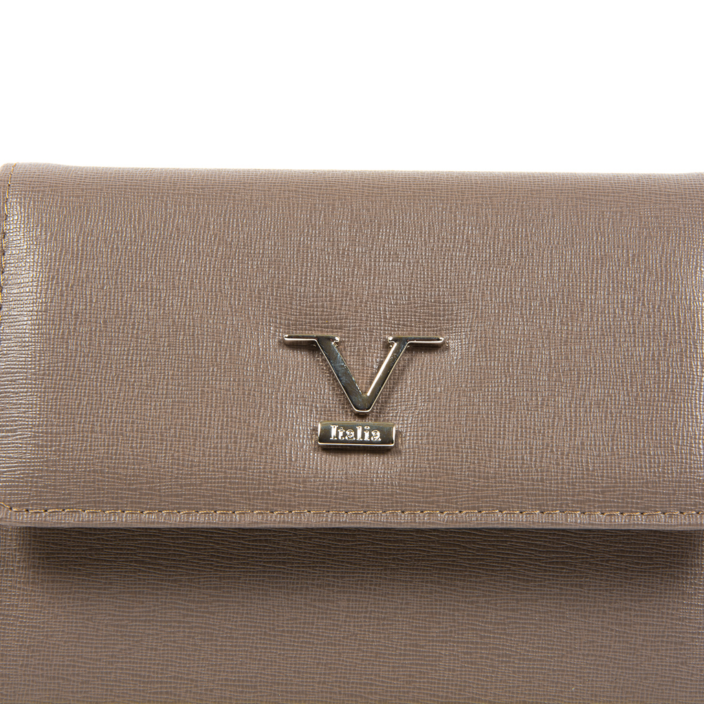 Bolso de mano para mujer V 1969 Italia color topo GENNY