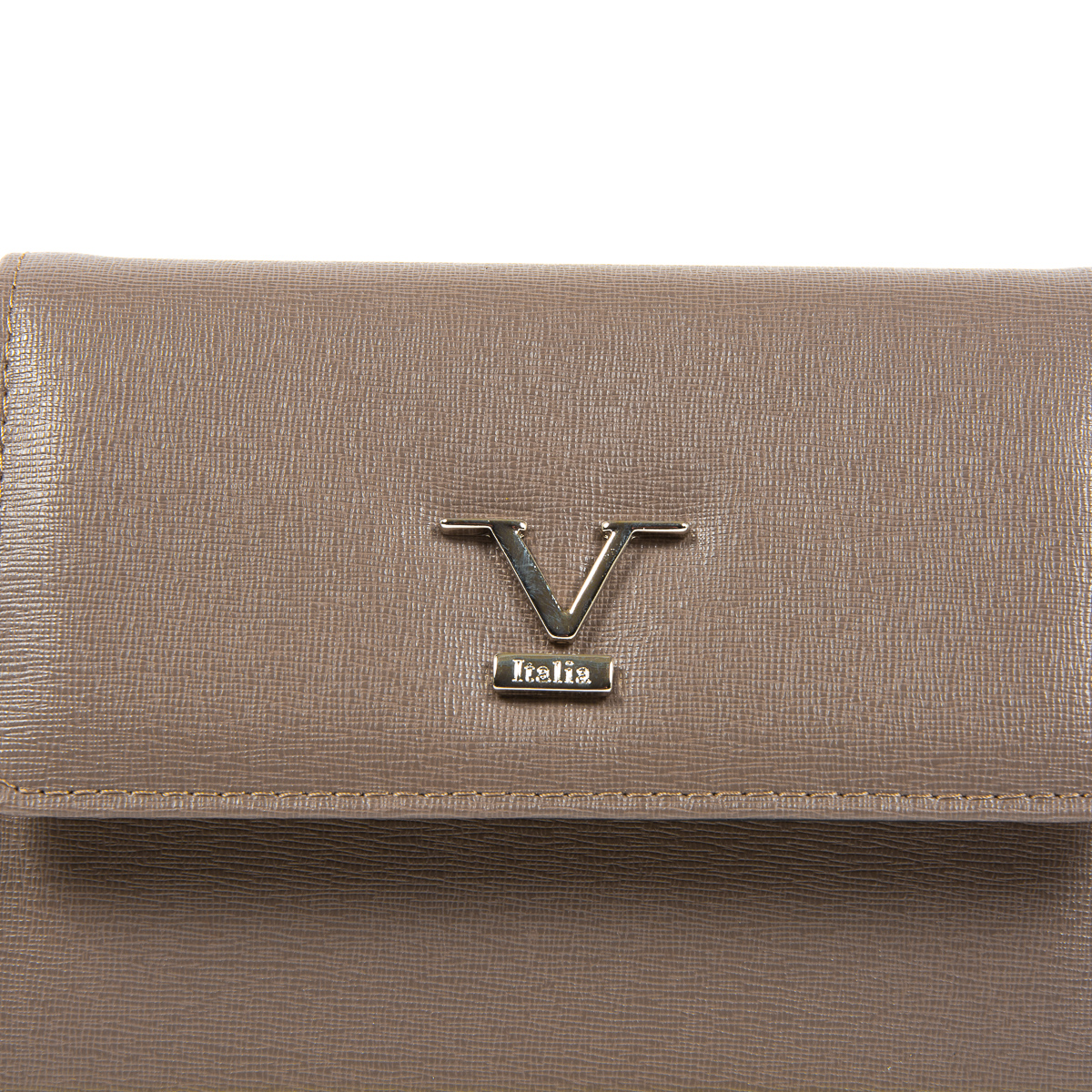 Bolso de mano para mujer V 1969 Italia color topo GENNY