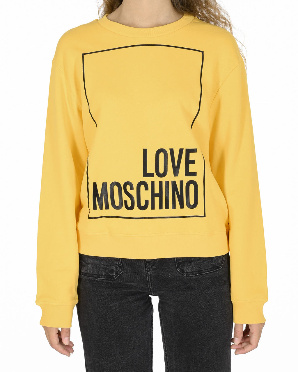 Sudadera Love Moschino para mujer W 6 306 47 M 4055 I60 AMARILLO