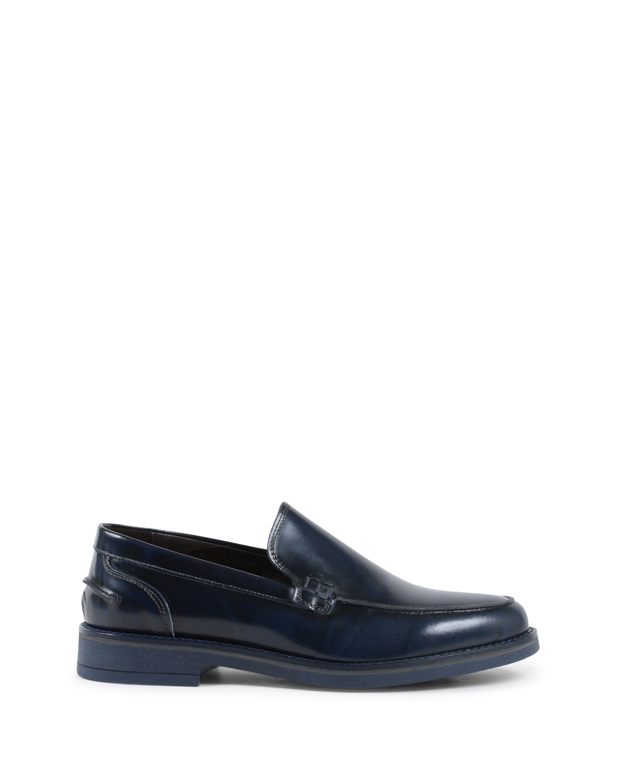 19V69 Italia Mocasín para hombre Azul 002 C ABRASIVATO AZUL