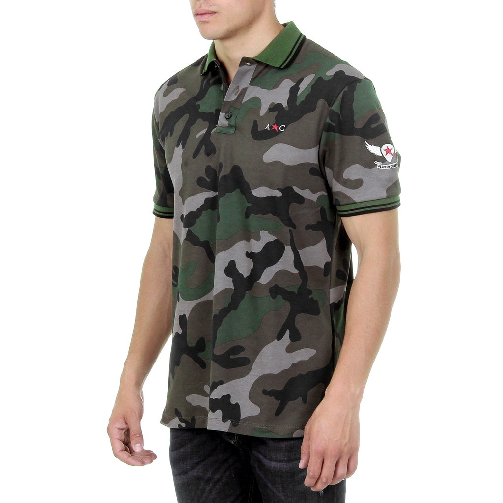 Polo Andrew Charles de manga corta para hombre, multicolor, STEVE