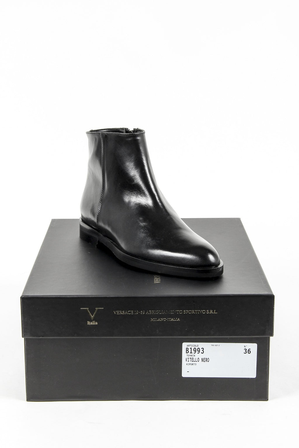 Botín de mujer V 1969 Italia B1993 VITELLO NERO