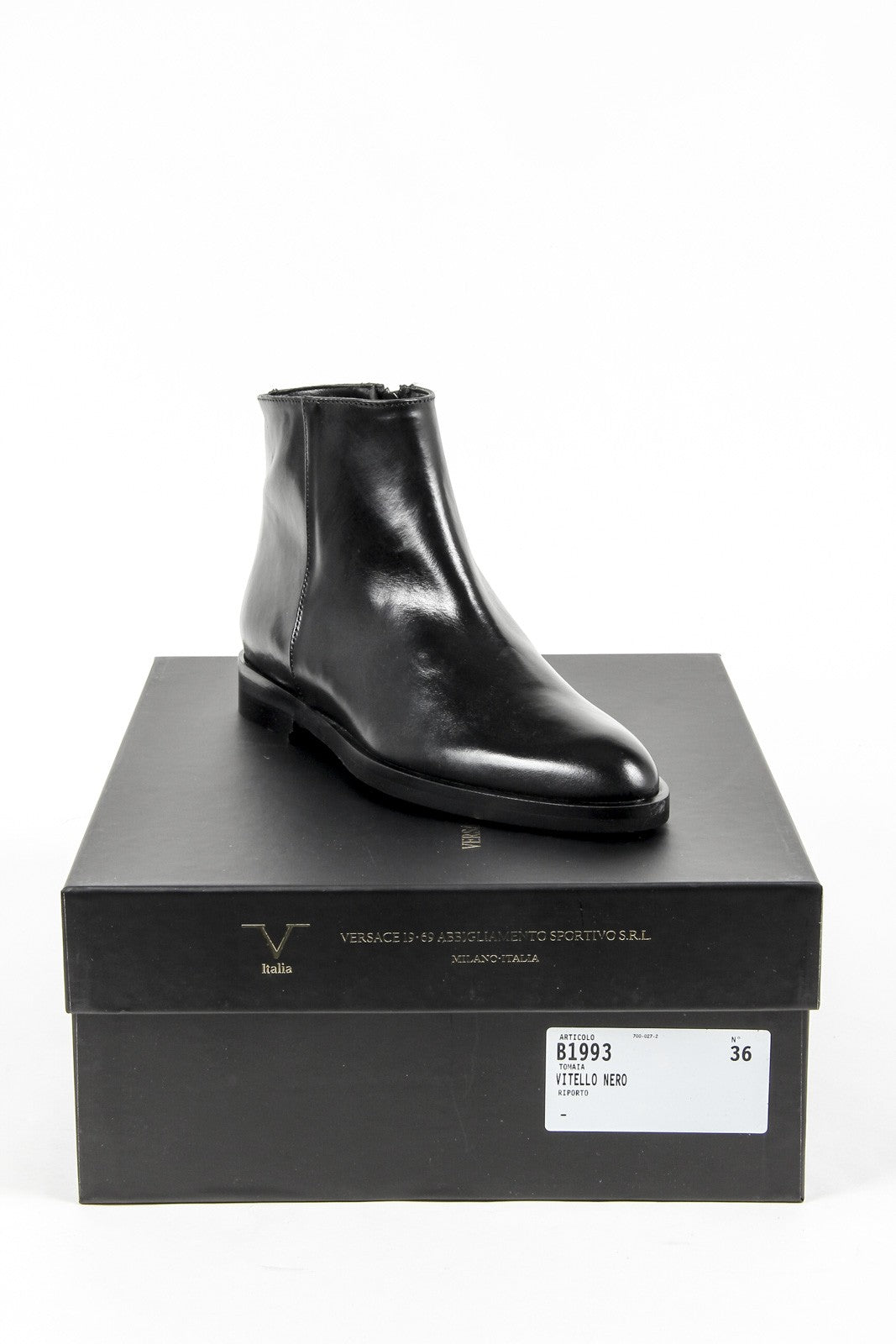 Botín de mujer V 1969 Italia B1993 VITELLO NERO