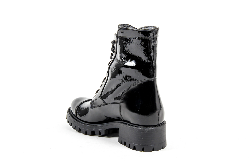 V 1969 Italia Womens Short Boot Black STONE