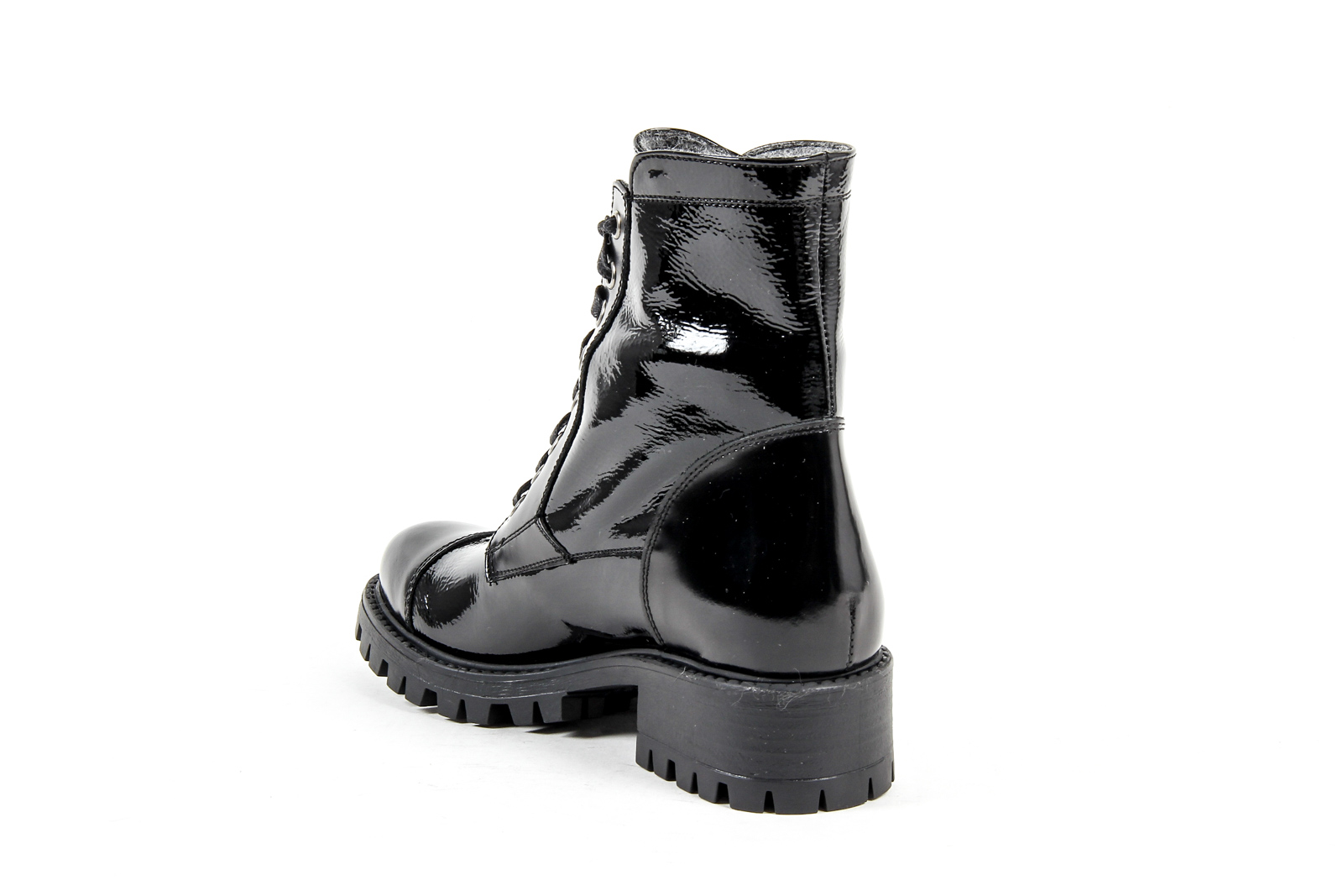V 1969 Italia Womens Short Boot Black STONE