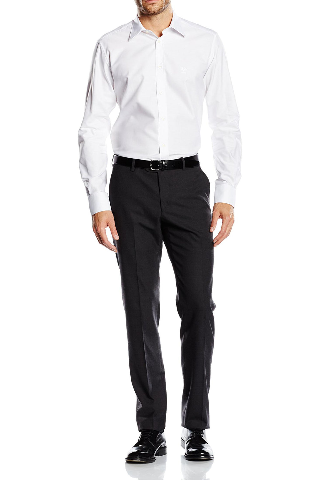Camisa de cuello clásico moderno V 1969 Italia para hombre MCC35