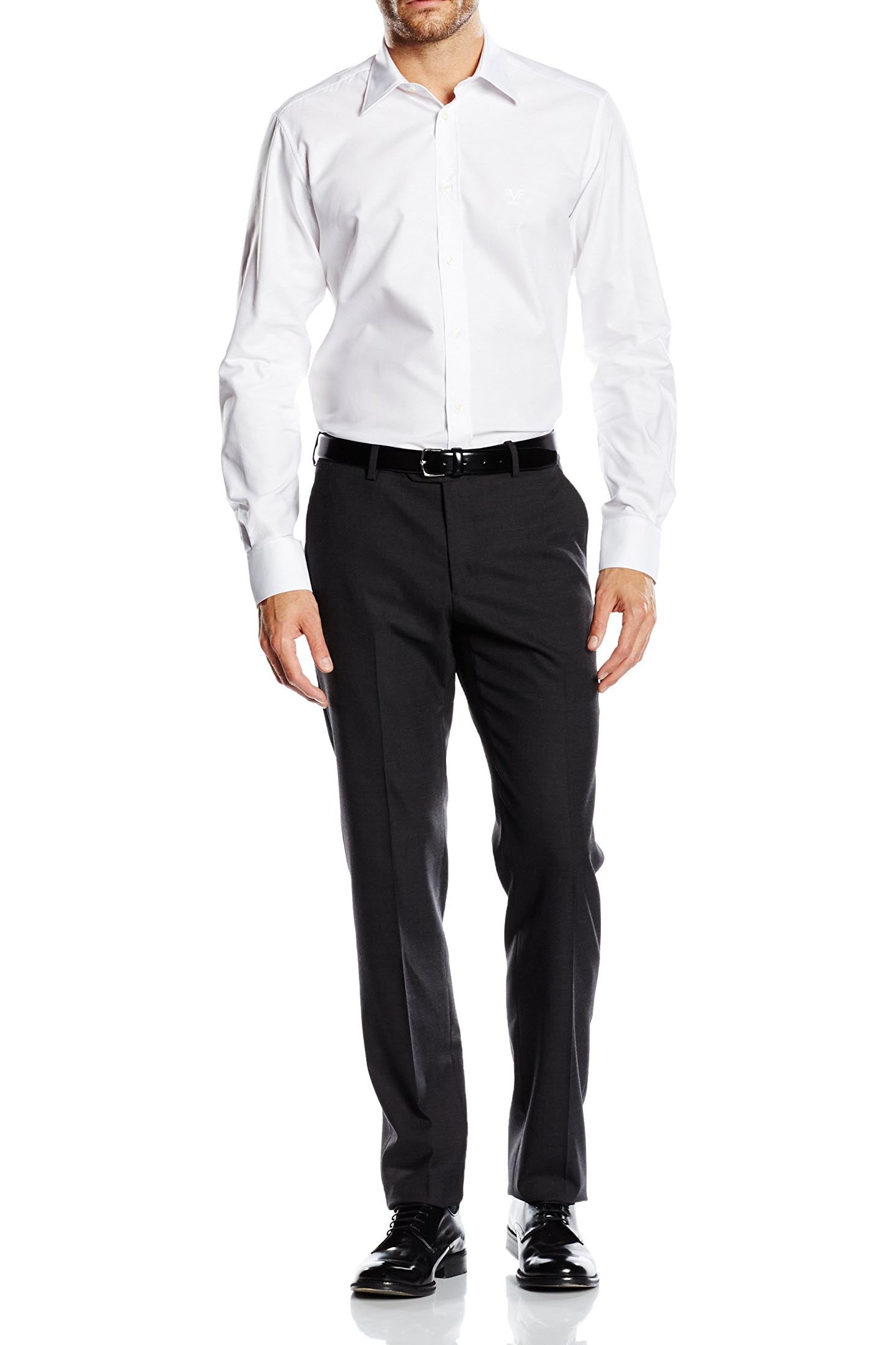 Camisa de cuello clásico moderno V 1969 Italia para hombre MCC35