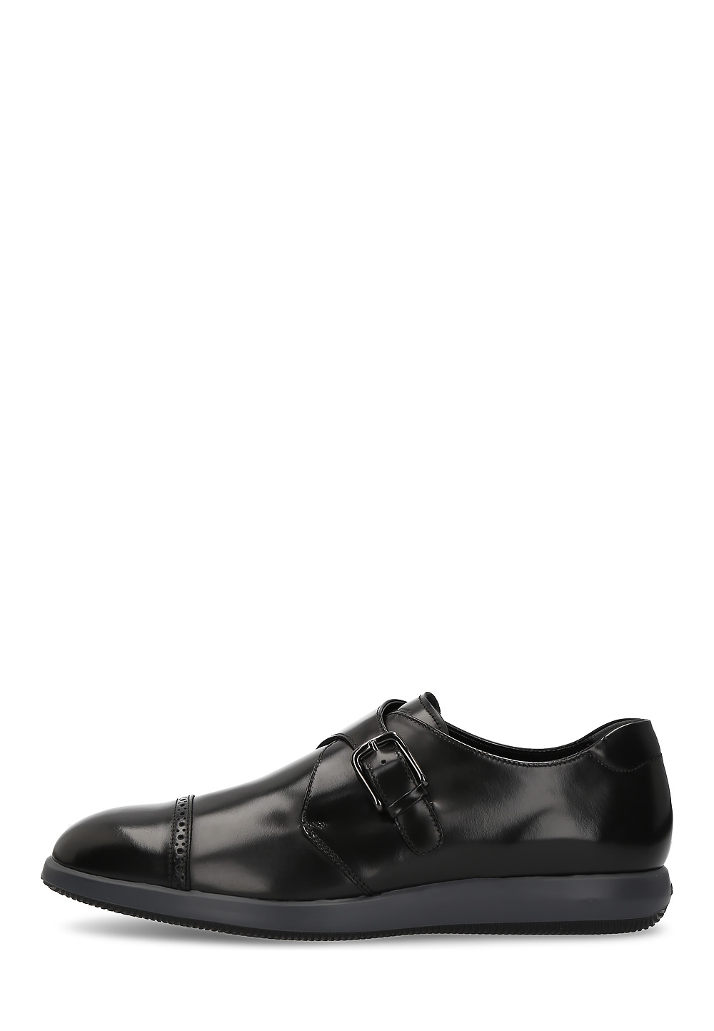 Hogan Mens Monk Strap Shoe Black HXM2090P21066Q6B999