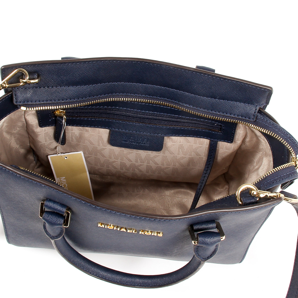 Michael Kors Womens Handbag SELMA 30S3GLMS2L NAVY