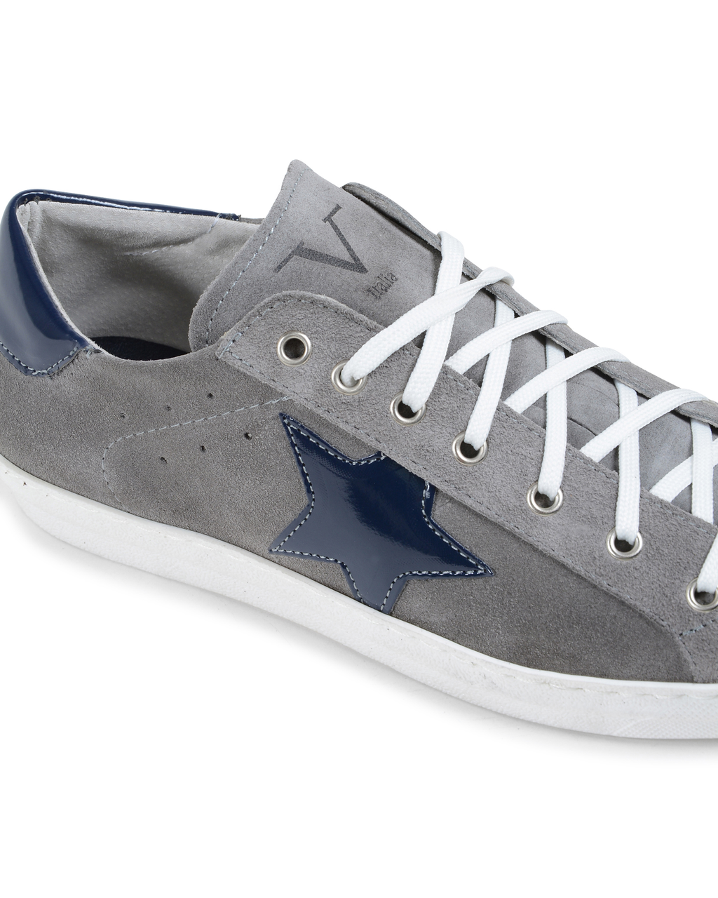 19V69 Italia Mens Sneakers Multicolor GOLD03 CAM GRIGIO VER BLU