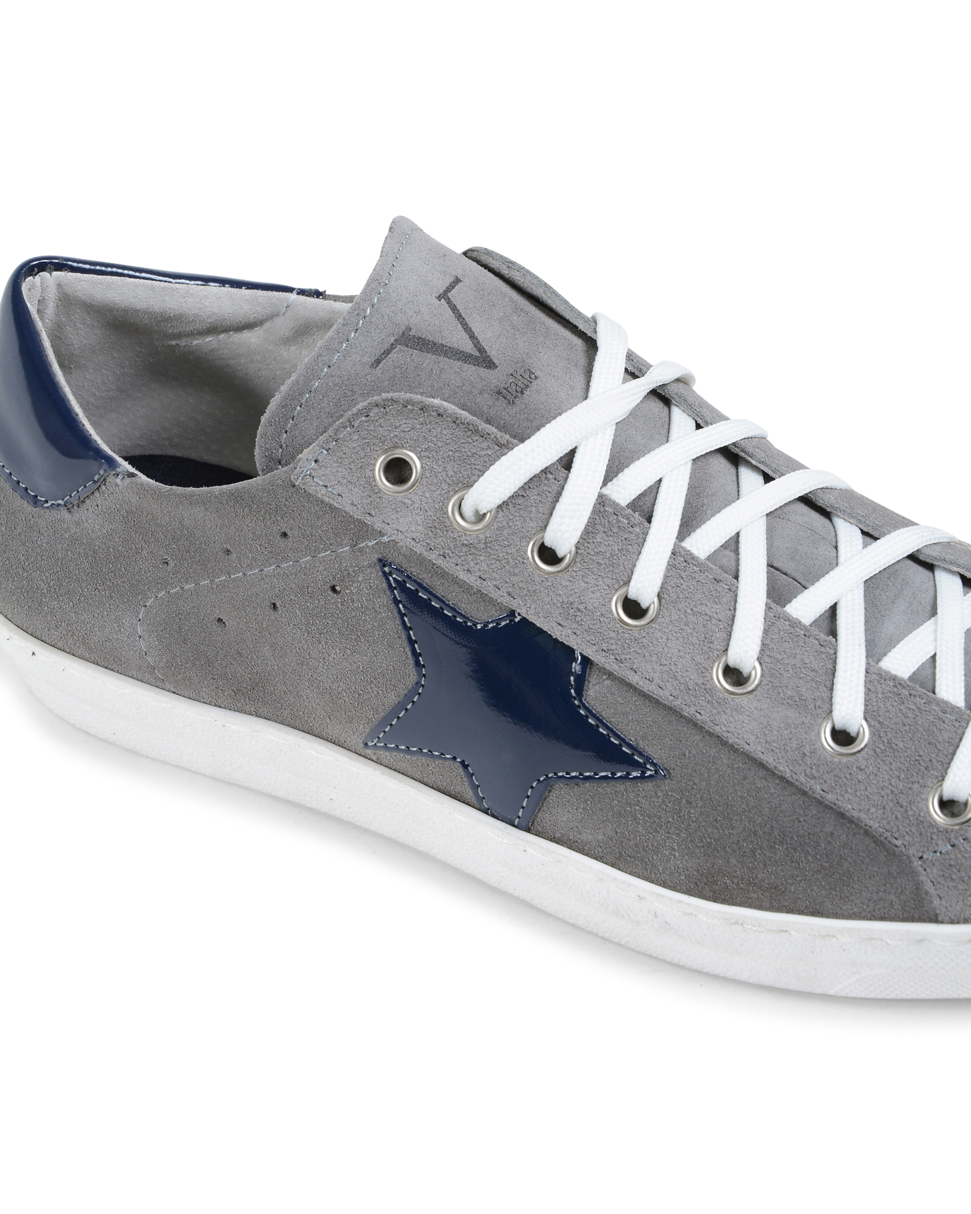 19V69 Italia Mens Sneakers Multicolor GOLD03 CAM GRIGIO VER BLU