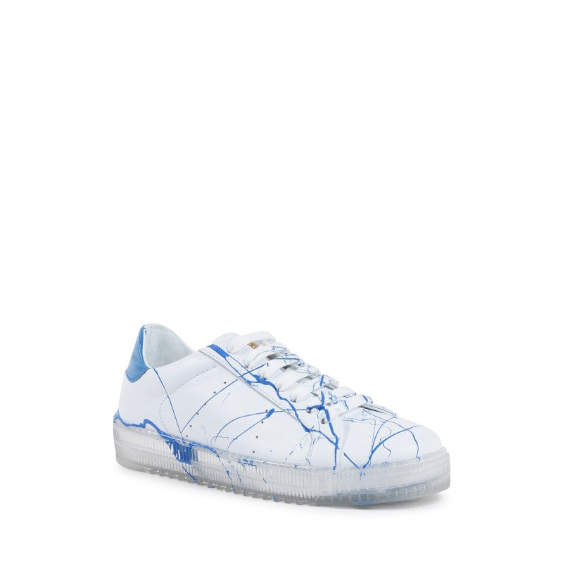 Zapatillas Splatter - Blanco Azul Claro